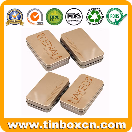 Металлическая прямоугольная банка для упаковки подарочных консервных банок, жестяных коробок